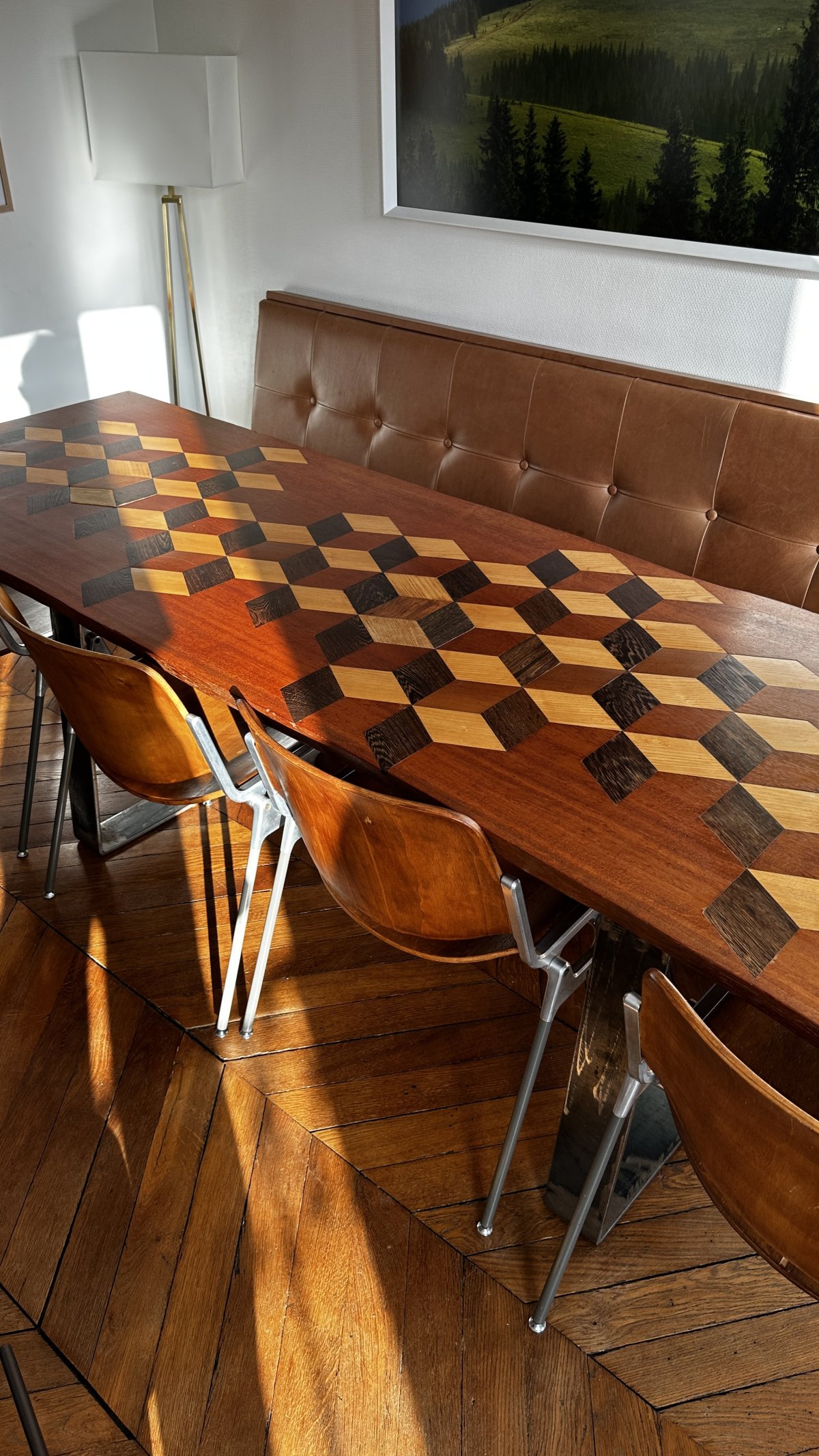 Table à manger en bois massif 8 / 10 personnes